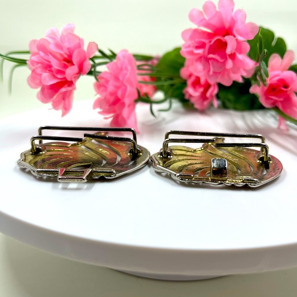 Century Canada Signed Vintage Serialized Art Nouveau Style Belt Buckle - Picture 6 of 7